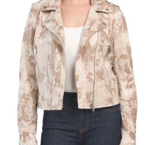 LOVE TOKEN Printed Moto Jacket